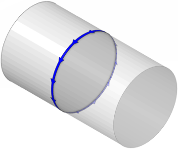 GD&T Roundness measurement as a cross-section of a cylindrical surface